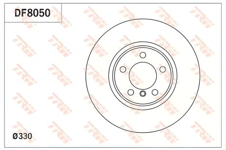 Гальмівний диск (1 шт.) BMW 3(F30) F D=330mm, TRW (DF8050)