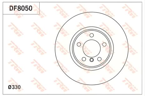 Гальмівний диск (1 шт.) BMW 3(F30) F D=330mm, TRW (DF8050) Гальмівний диск (1 шт.) BMW 3(F30) F D=330mm, TRW (DF8050)