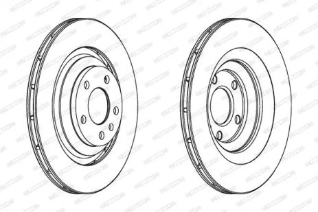 Диск тормозной AUDI A6, FERODO (DDF1240C)