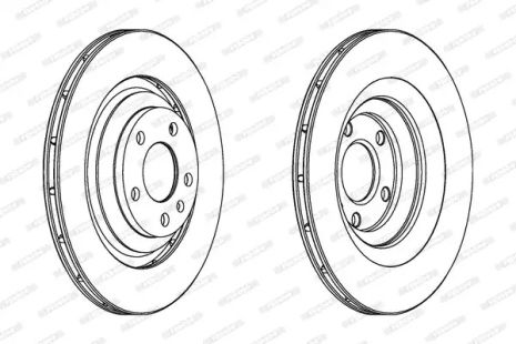 Диск тормозной AUDI A6, FERODO (DDF1240C)