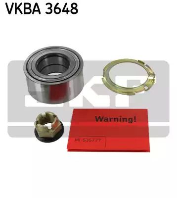 Підшипник маточини, комплект NISSAN/OPEL/RENAULT Primastar/Vivaro/Trafic/Megane F 2,0/3,5L 01, SKF (VKBA3648)