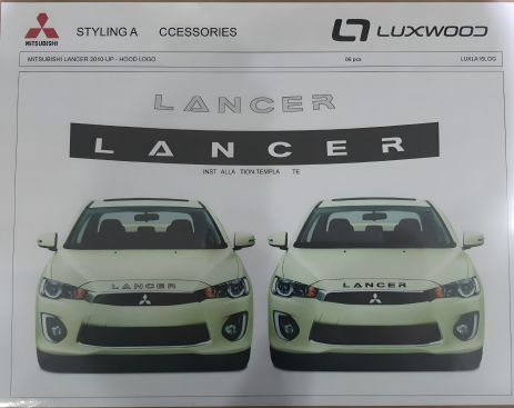 Молдинг, орнамент и логотип на капот для Mitsubishi LANCER 2008, MILA08LOG Молдинг, орнамент и логотип на капот для Mitsubishi LANCER 2008, MILA08LOG