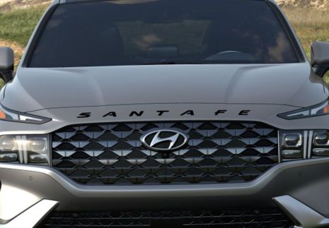 Молдинг, орнамент, лого на капот HYUNDAI SANTA FE 2021, HYSA21LOG