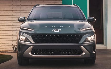 Лопатство, орнамент, логотип на капоті Hyundai Kona (позашляховик) 22-23, Hyko22Log