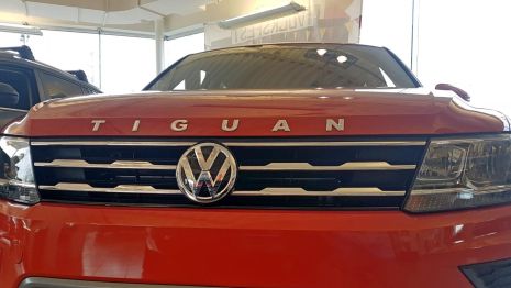 Лопатство, орнамент, колод на капоті Volkswagen Tiguan, Voti18Log