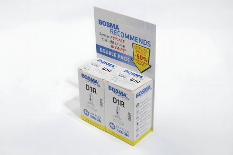 Ксенонова лампа D1R XENON 85V 35W PK32D-3 4300K Упаковка 2шт, BOSMA (6179D)