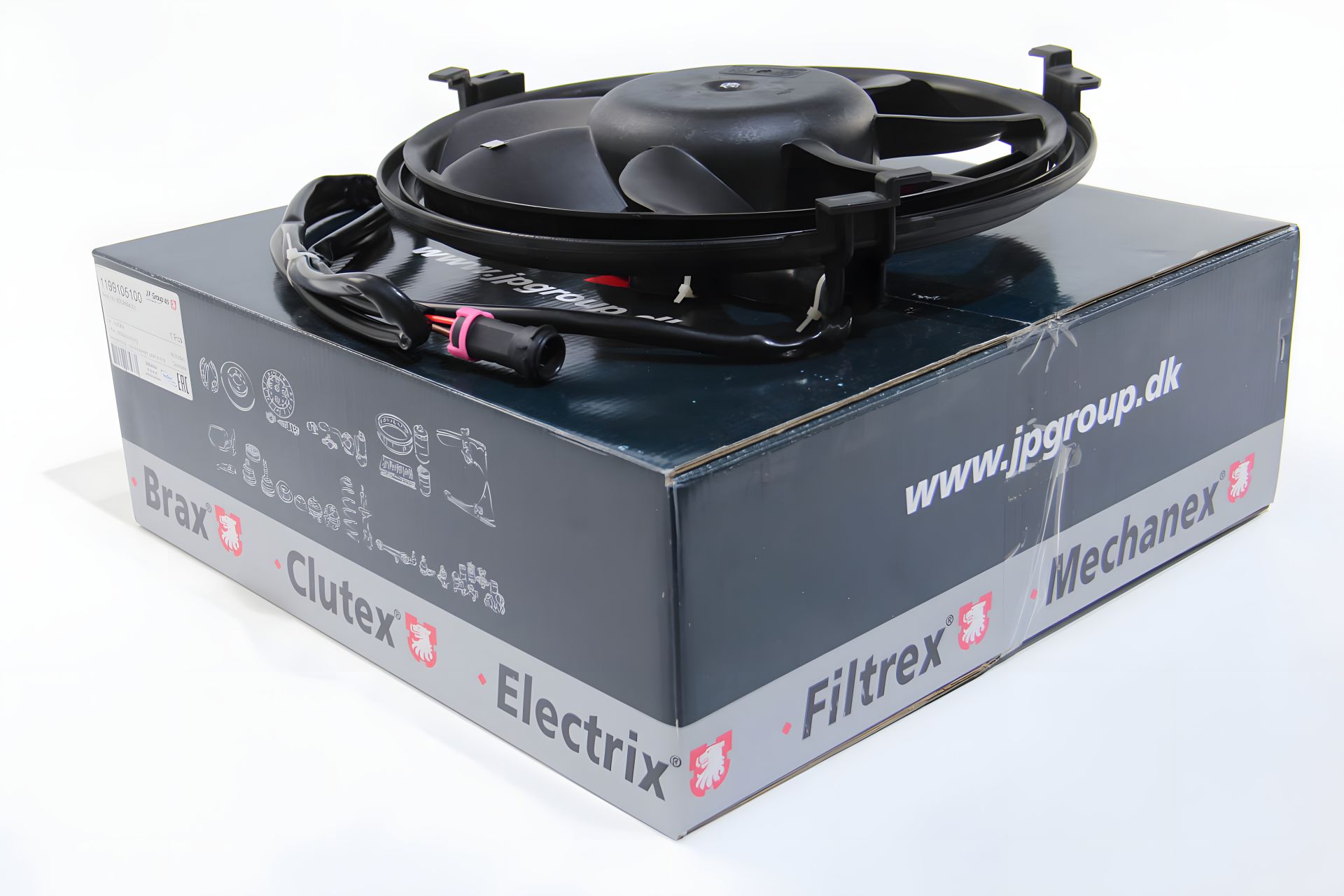 Радиаторный вентилятор для A6-05/Passat-00 (280mm/300W), JP Group (1199105100) Радиаторный вентилятор для A6-05/Passat-00 (280mm/300W), JP Group (1199105100)