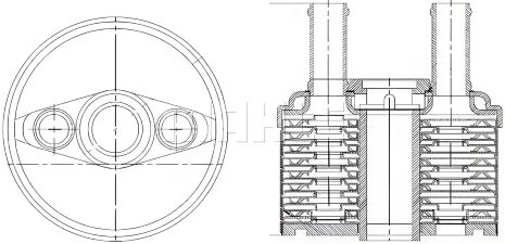 Радіатор масляний Skoda Octavia/ VW Passat 04-14, MAHLE/KNECHT (CLC179000S) Радіатор масляний Skoda Octavia/ VW Passat 04-14, MAHLE/KNECHT (CLC179000S)