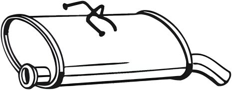 Задний глушитель для CITROEN Berlingo 02-11, BOSAL (135707)