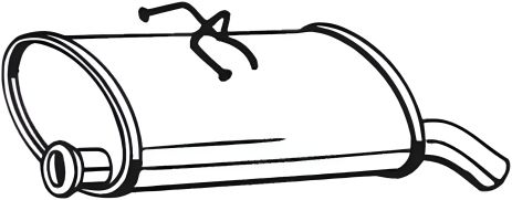 Задній глушник CITROEN Berlingo 02-11, BOSAL (135707)