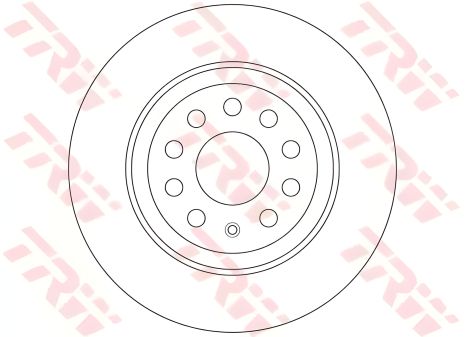 Задній гальмівний диск для VAG Q3/Kodiaq/Tiguan II 12-, TRW (DF6504) Задній гальмівний диск для VAG Q3/Kodiaq/Tiguan II 12-, TRW (DF6504)