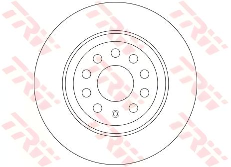 Тормозной диск задний VAG Q3/Kodiaq/Tiguan II 12-, TRW (DF6504) Тормозной диск задний VAG Q3/Kodiaq/Tiguan II 12-, TRW (DF6504)