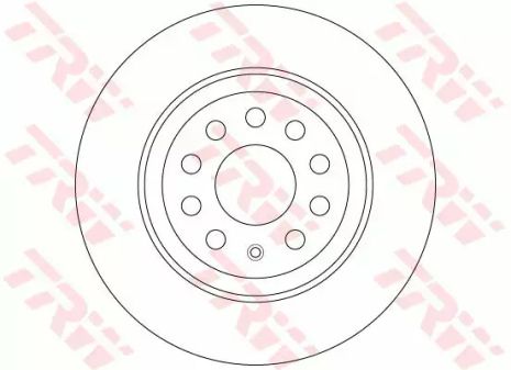 Диск тормозной задний VAG Q3/Kodiaq/Tiguan II 12-, TRW (DF6504)