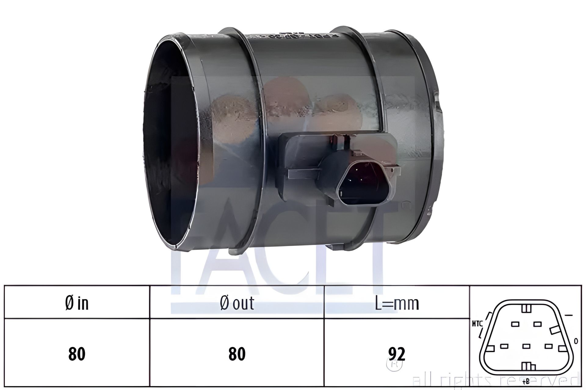 Расходомер воздуха для Cruze/Isignia A/Astra J 2.0CDTi 09-, FACET (101438) Расходомер воздуха для Cruze/Isignia A/Astra J 2.0CDTi 09-, FACET (101438)