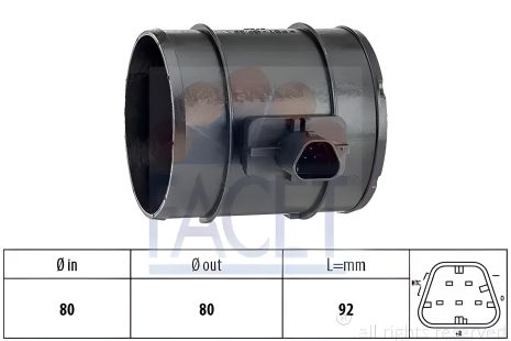 Повітряний витратомір Cruze/Isignia A/Astra J 2.0CDTi 09-, FACET (101438) Повітряний витратомір Cruze/Isignia A/Astra J 2.0CDTi 09-, FACET (101438)