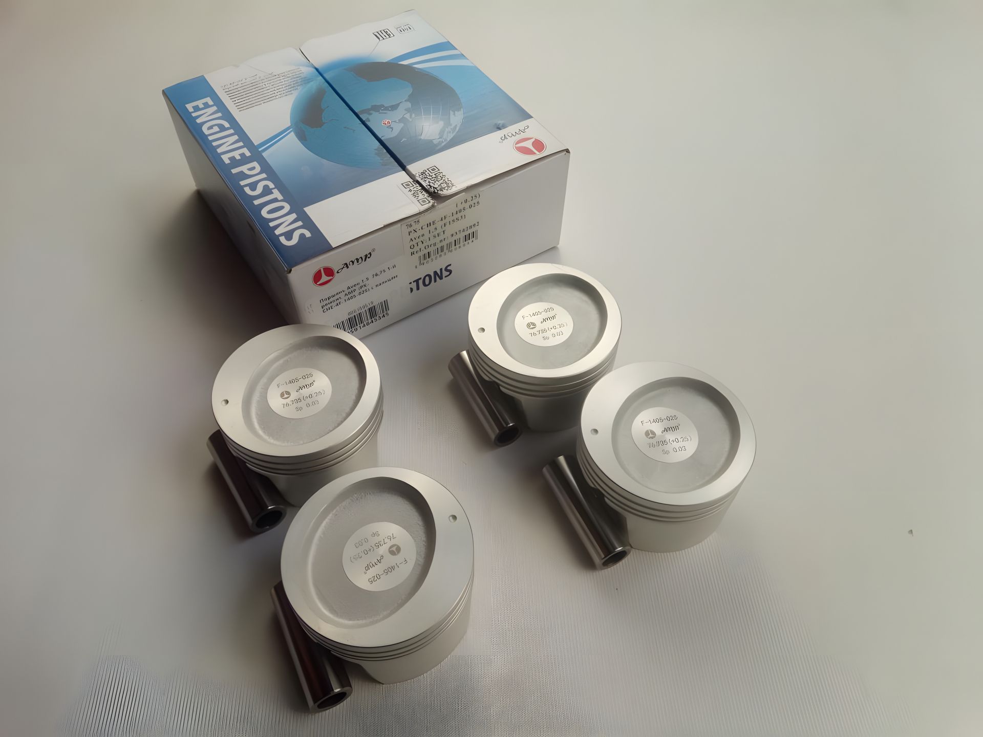 Поршень Aveo 1.5 76,75 1-й ремонт, AMP (PX-CHE-4F-1405-025) з пальцем (93742892) - Високоефективний Поршень Aveo 1.5 76,75 1-й ремонт, AMP (PX-CHE-4F-1405-025) з пальцем (93742892) - Високоефективний