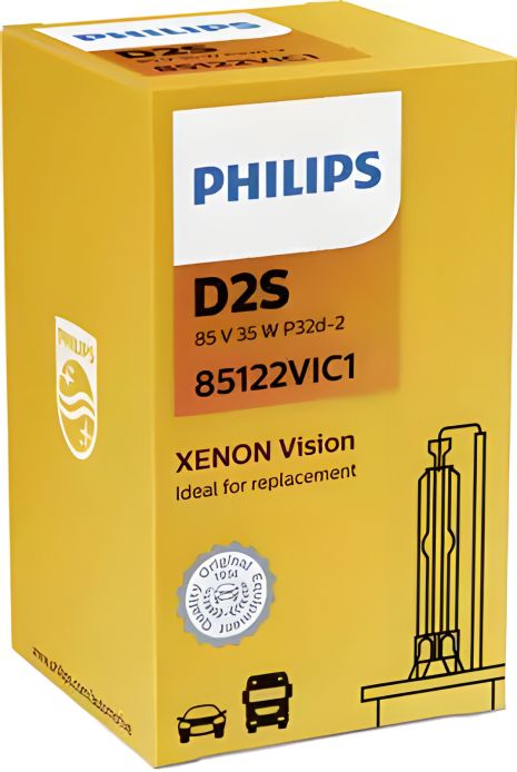 Накаливания лампа D2S 85V 35W P32d-2 4300K, PHILIPS (85122VIC1)