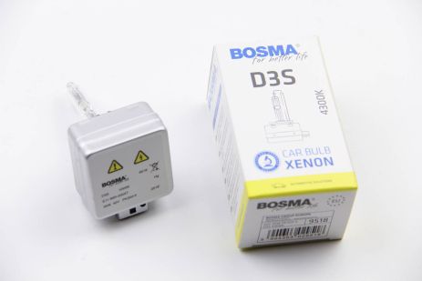 Лампа ксенонова D3S XENON 42V 35W PK32D-5 4300K, BOSMA (9518)