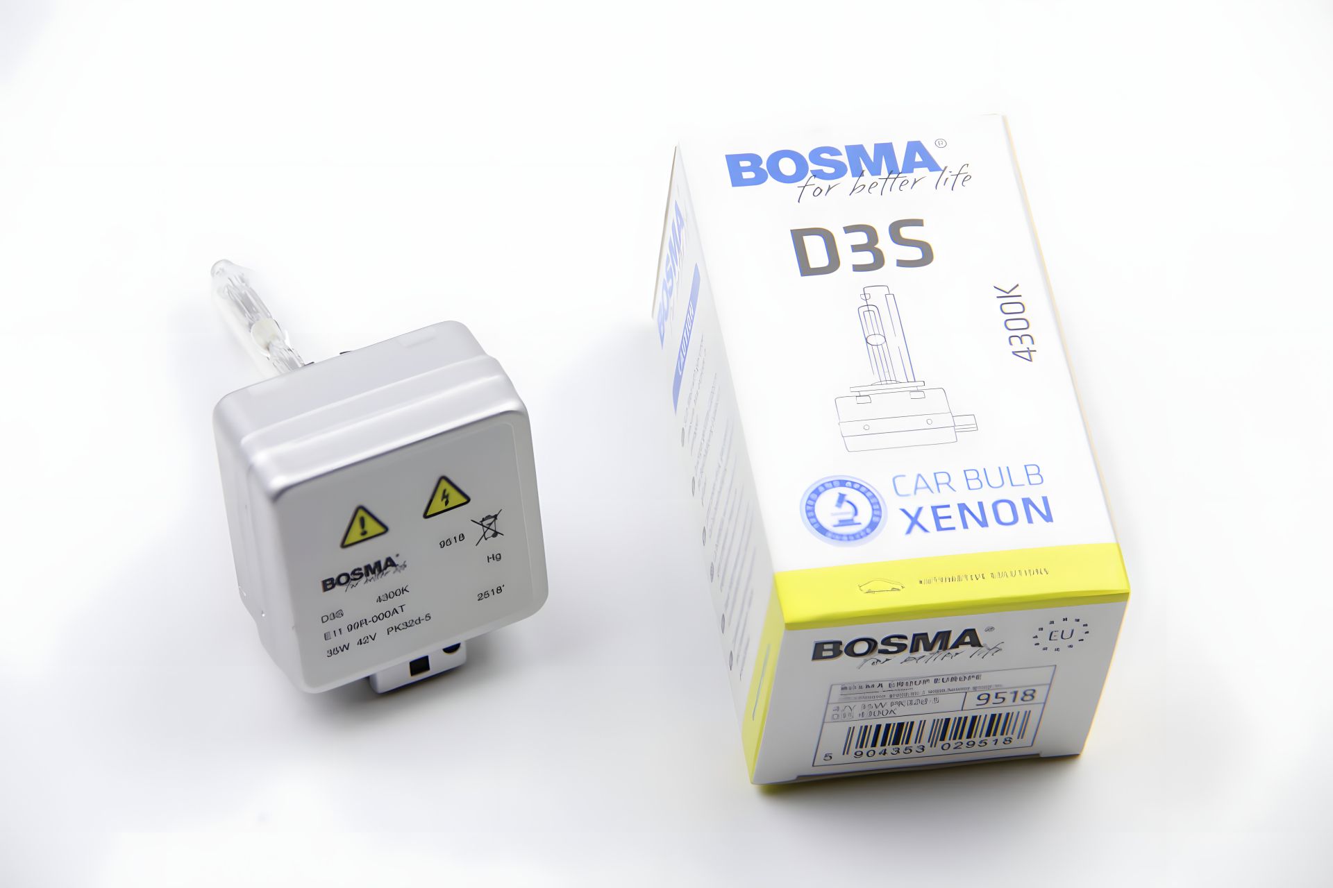 Ксеноновая лампа D3S XENON 42В 35Вт ПК32Д-5 4300К, БОСМА (9518) Ксеноновая лампа D3S XENON 42В 35Вт ПК32Д-5 4300К, БОСМА (9518)