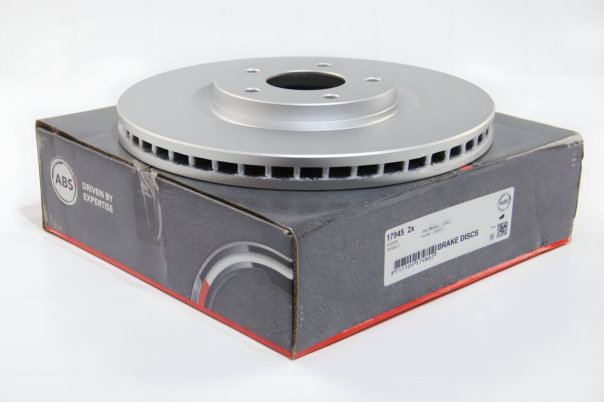 Передній гальмівний диск Juke/Koleos/Qashqai (08-21), A.B.S. (17945) Передній гальмівний диск Juke/Koleos/Qashqai (08-21), A.B.S. (17945)