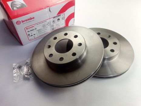 Диск гальмівний Aveo 13'', BREMBO (09.3090.20) пара (96574633)