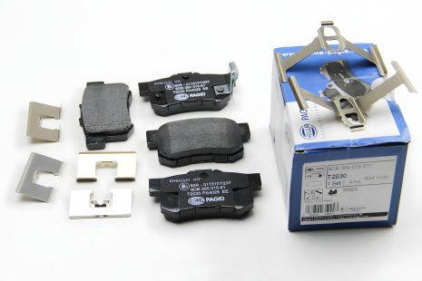 Задние колодки тормозные для Civic 98-01/CR-V 01-06 (Akebono) (47,5x89x14,5), HELLA PAGID (8DB355015611)