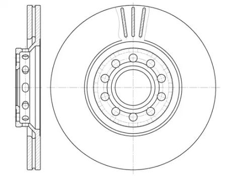 Диск тормозной SEAT EXEO, SKODA SUPERB, AUDI A4, REMSA (659610)