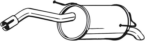 Глушник задній NISSAN MICRA 03-13, BOSAL (145125) - Тиха робота