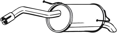 Задний глушитель для NISSAN MICRA 03-13 от BOSAL (145125)