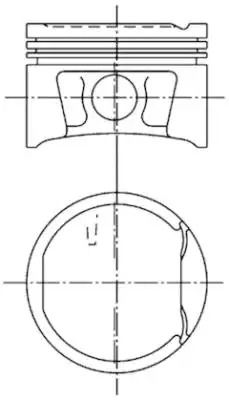 Поршень двигуна DACIA/NISSAN/RENAULT K4M 1,6B 79,51 STD, KOLBENSCHMIDT (99746600)