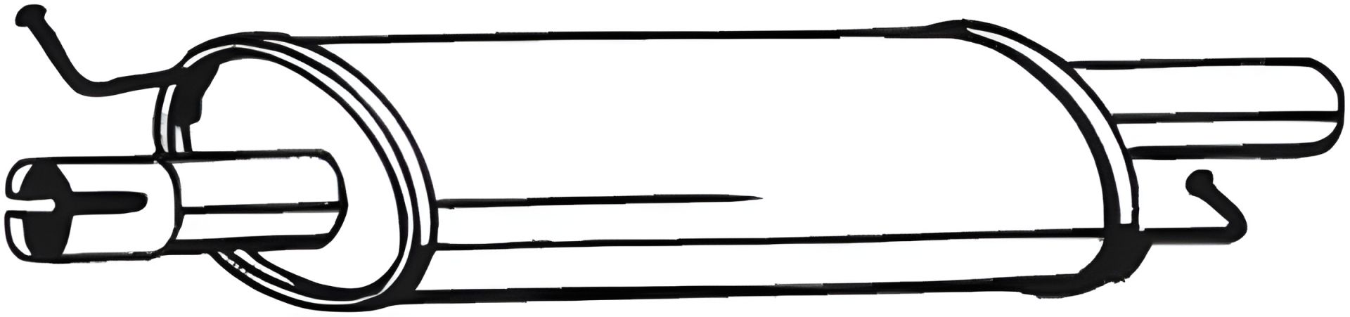 Глушитель для VW Transporter V с 2003 года, BOSAL (233575) Глушитель для VW Transporter V с 2003 года, BOSAL (233575)