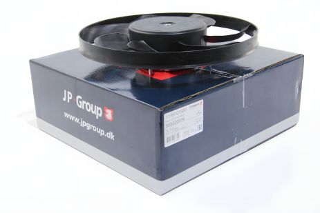 Вентилятор радіатора Caddy/Golf V/VI/Passat B6 (200W/295mm) Пр., JP Group (1199101980) Вентилятор радіатора Caddy/Golf V/VI/Passat B6 (200W/295mm) Пр., JP Group (1199101980)