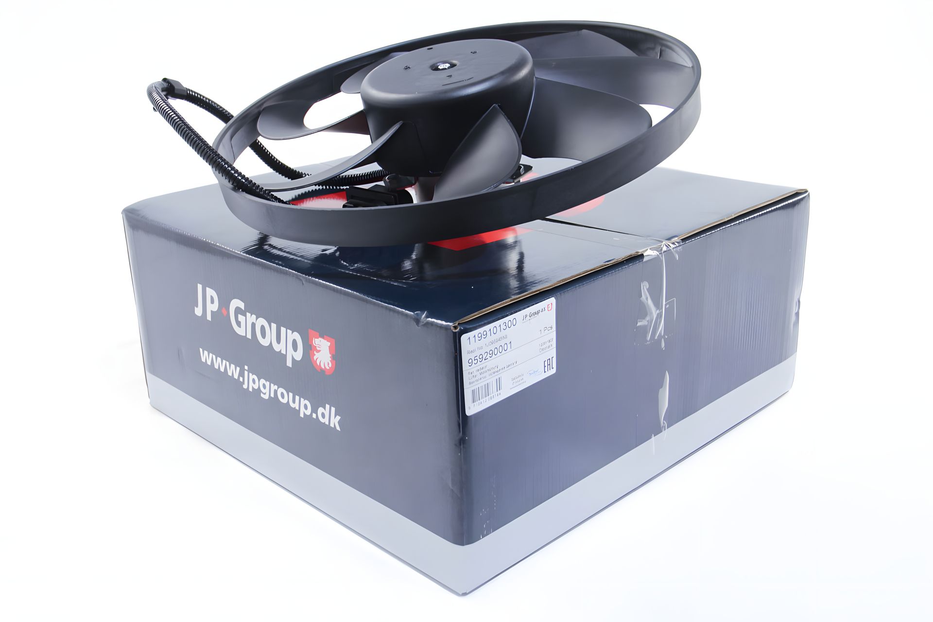 Вентилятор радіатора охолодження для Golf IV/Octavia (345mm/100/60W/+AC), JP Group (1199101300) Вентилятор радіатора охолодження для Golf IV/Octavia (345mm/100/60W/+AC), JP Group (1199101300)