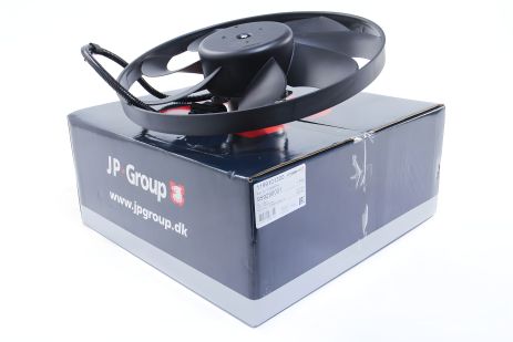 Вентилятор радіатора охолодження для Golf IV/Octavia (345mm/100/60W/+AC), JP Group (1199101300) Вентилятор радіатора охолодження для Golf IV/Octavia (345mm/100/60W/+AC), JP Group (1199101300)