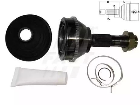 ШРУС зовн. Citroen Jumper, Peugeot Boxer, Fiat Ducato 94-02 (1800kg) A:35/F:45/O:70/ABS:54/Ø115mm, FAST (FT250 ШРУС зовн. Citroen Jumper, Peugeot Boxer, Fiat Ducato 94-02 (1800kg) A:35/F:45/O:70/ABS:54/Ø115mm, FAST (FT250