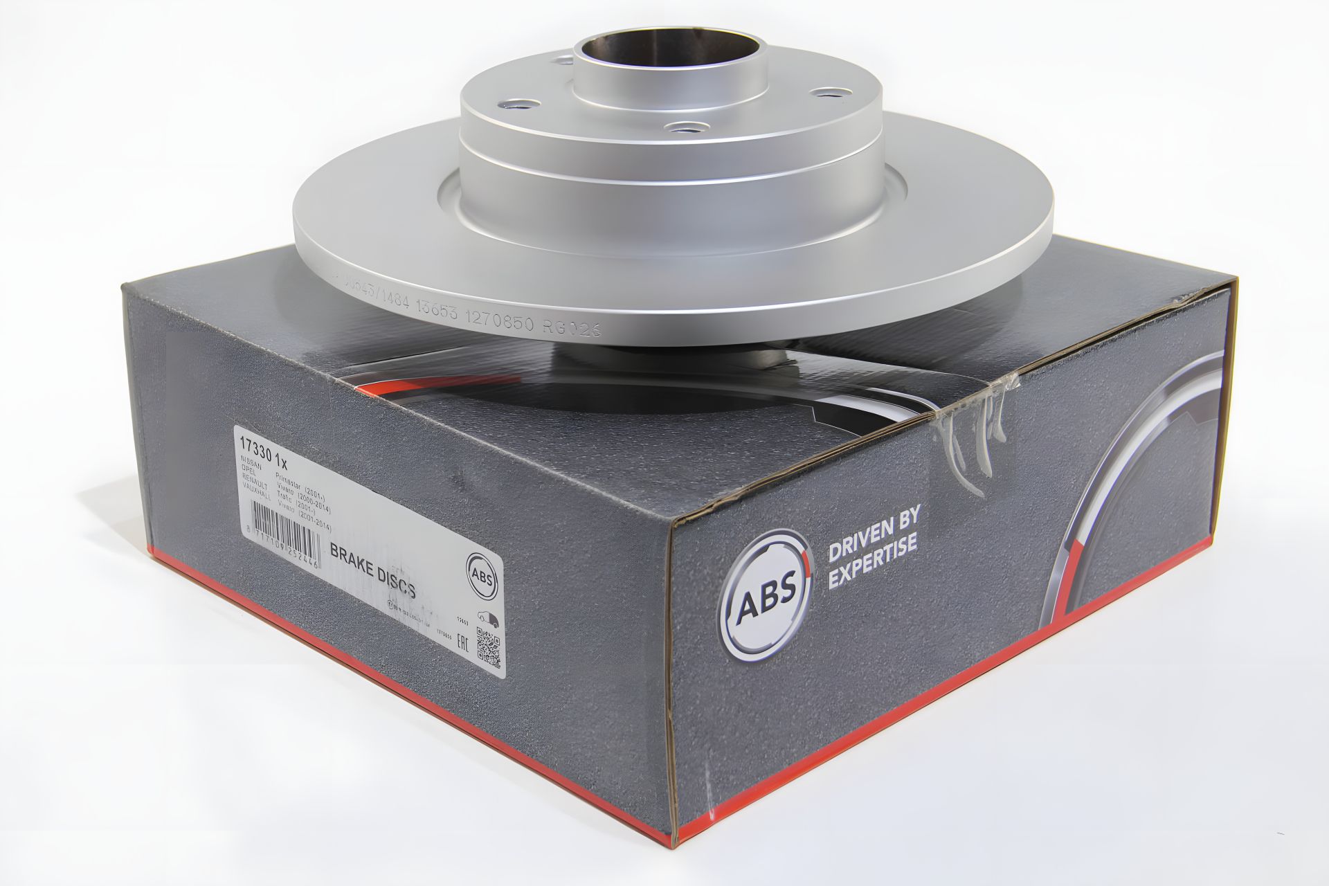 Задній гальмівний диск для Trafic/Vivaro (01-21), A.B.S. (17330) Задній гальмівний диск для Trafic/Vivaro (01-21), A.B.S. (17330)