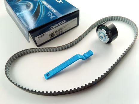 Ролик + ремінь ГРМ ВАЗ 2190 8v, DAYCO (KTB731) Ролик + ремінь ГРМ ВАЗ 2190 8v, DAYCO (KTB731)