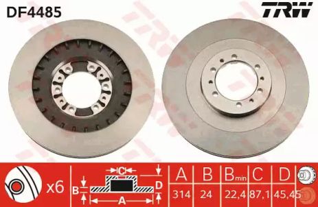 ΠΠΈΡΠΊ ΡΠΎΡΠΌΠΎΠ·Π½ΠΎΠΉ MITSUBISHI PAJERO SPORTS ΠΏΠ΅ΡΠ΅Π΄Π½. , TRW (DF4485) ΠΠΈΡΠΊ ΡΠΎΡΠΌΠΎΠ·Π½ΠΎΠΉ MITSUBISHI PAJERO SPORTS ΠΏΠ΅ΡΠ΅Π΄Π½. , TRW (DF4485)
