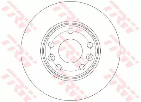 Диск тормозной DACIA DUSTER 2010; LAGUNA III, MEGANE 07 - передн., TRW (DF6072)