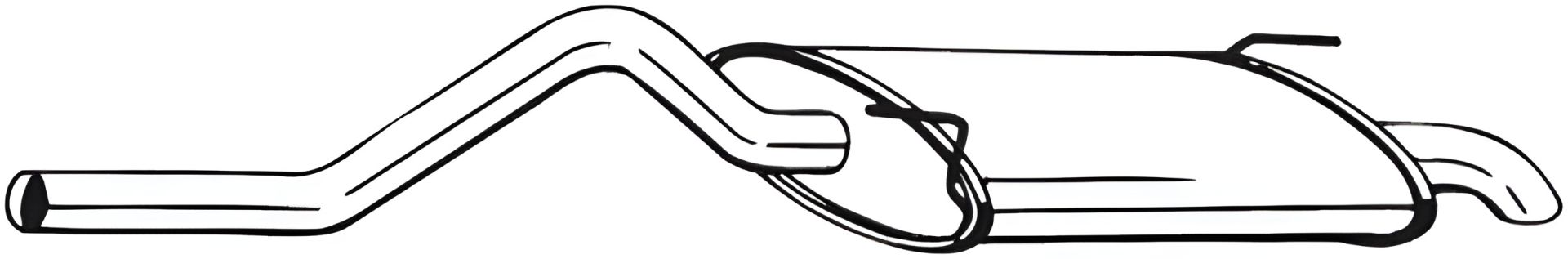 Задній глушник BOSAL SEAT Inca 95-03 (278573) Задній глушник BOSAL SEAT Inca 95-03 (278573)