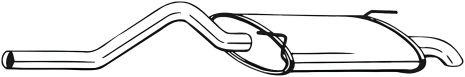 Задній глушник BOSAL SEAT Inca 95-03 (278573)