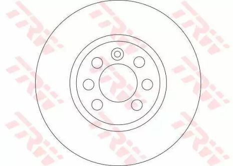 Диск тормозной (1 шт.) OPEL Astra H/Combo/Meriva FD=280mm 02, TRW (DF4426)