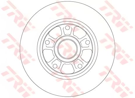 Один гальмівний диск RENAULT Fluence/Megane R D=260mm 08, TRW (DF6182) Один гальмівний диск RENAULT Fluence/Megane R D=260mm 08, TRW (DF6182)