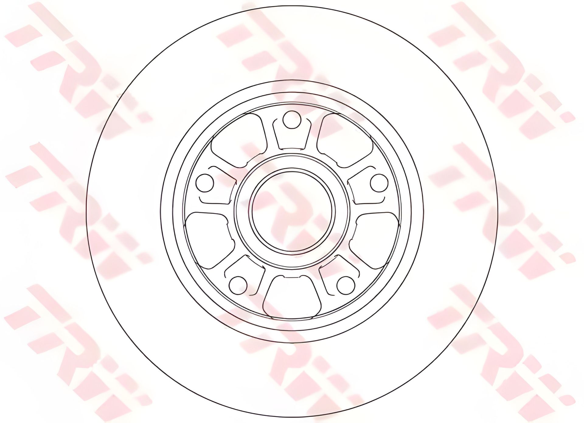 Один гальмівний диск RENAULT Fluence/Megane R D=260mm 08, TRW (DF6182) Один гальмівний диск RENAULT Fluence/Megane R D=260mm 08, TRW (DF6182)