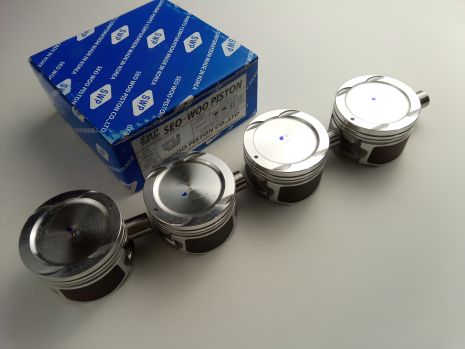 Поршень Nexia 1.5 16v 76,50 мм стандарт, "SWP" (96183336), комплект с пальцами (SWP96183336)