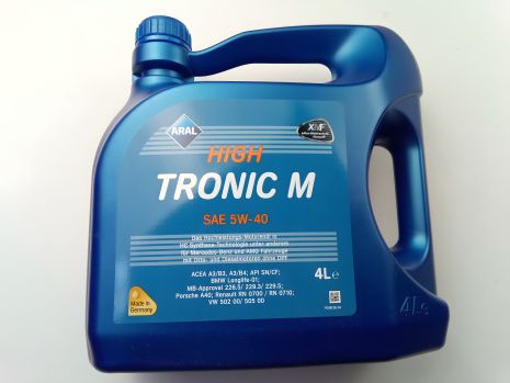 Синтетична моторна олива 5W-40 ARAL High Tronic M 4л (154FE8)