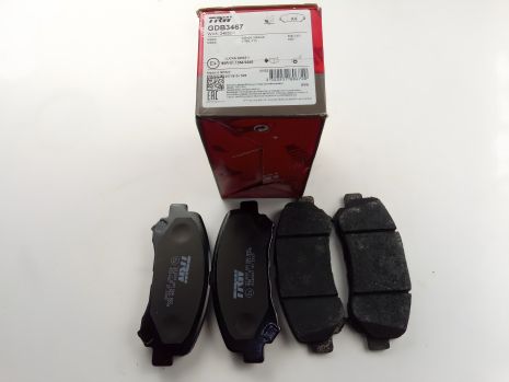 Передні гальмівні колодки Qashqai/X-trail 07-, TRW (GDB3467) (D1060-JD00A) Передні гальмівні колодки Qashqai/X-trail 07-, TRW (GDB3467) (D1060-JD00A)