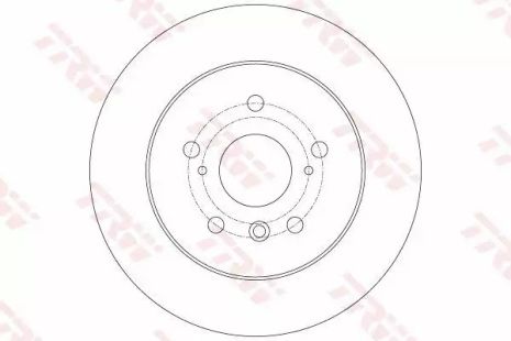 Диск тормозной (задний), toyota camry/lexus es 06-12 TRW (DF6176)