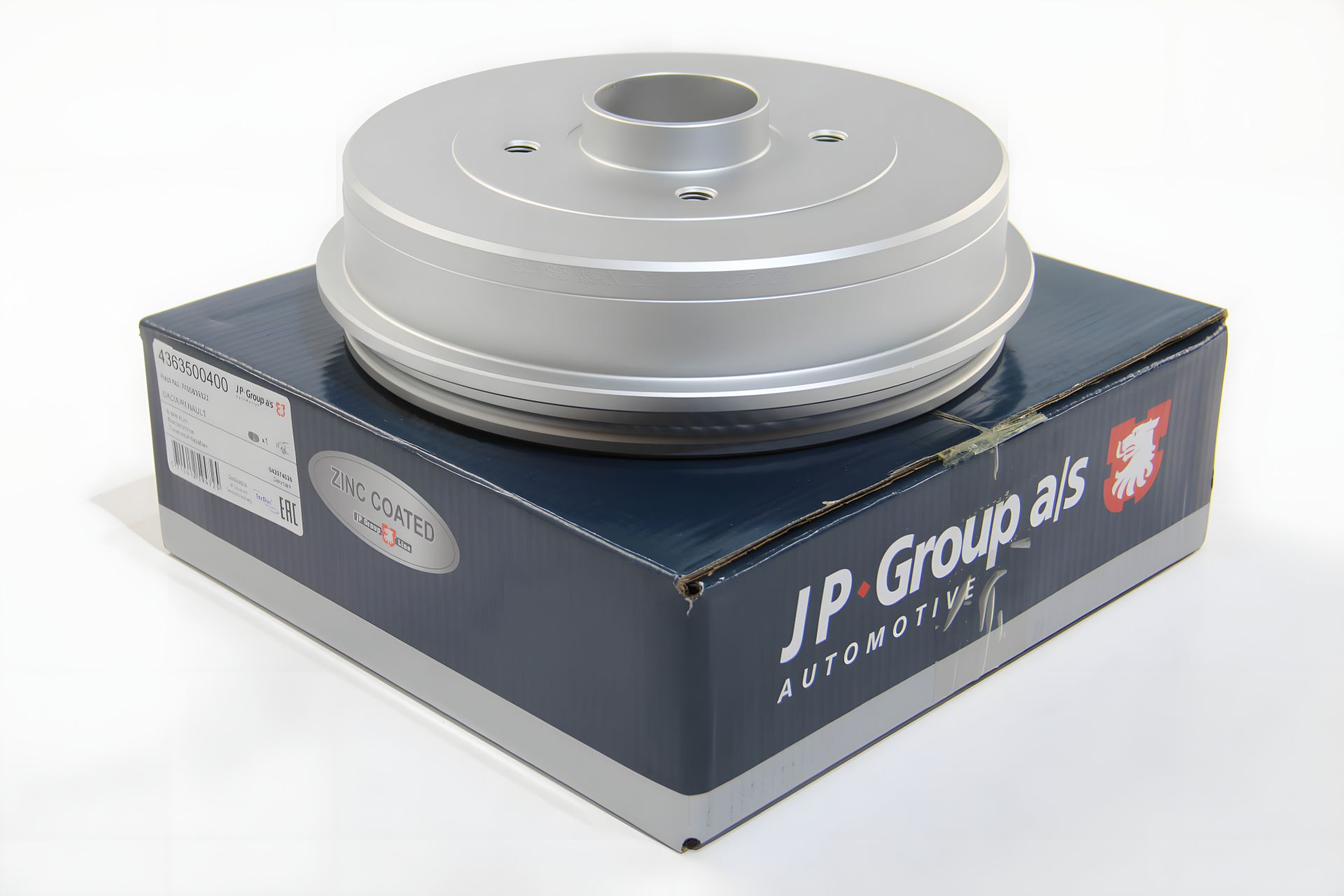 Тормозной барабан Logan/MCV/Clio II/Megane I 96- (безподшипника), JP Group (4363500400) Тормозной барабан Logan/MCV/Clio II/Megane I 96- (безподшипника), JP Group (4363500400)