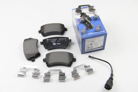 Колодки задние тормозные, VW HELLA PAGID (8DB355011531)